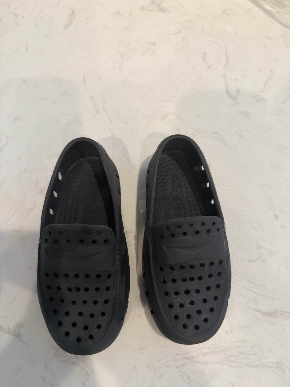 Toddlers Floafers Gray Slip-On Perforated Casual Shoes